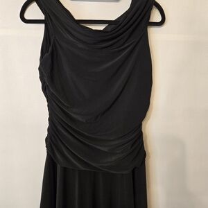 JONES New York Size 14 NWT Black classic gathered waist, full circle dress